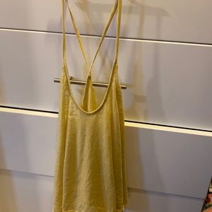 Free people yellow tank top!!